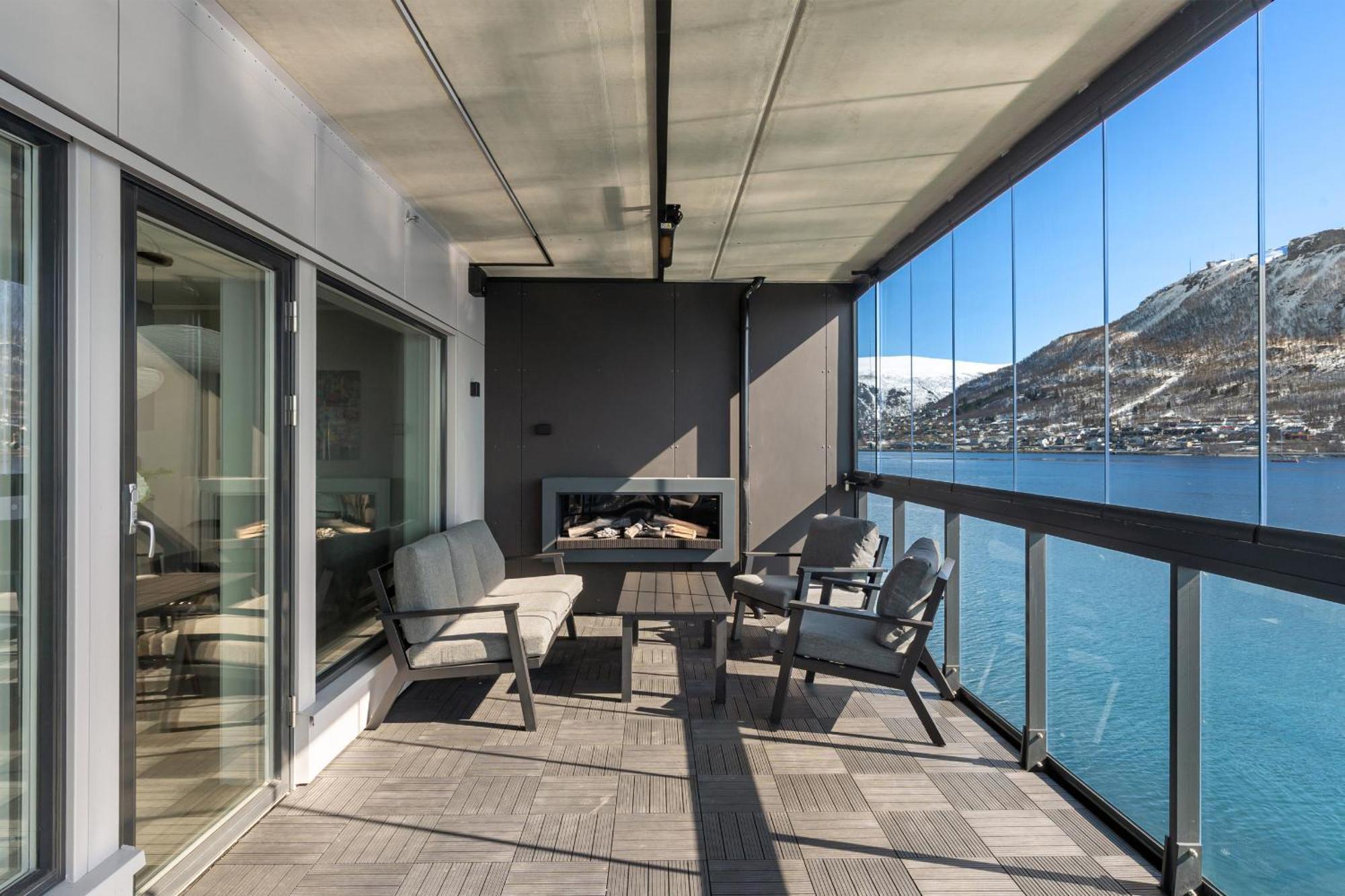 Premium Penthouse Sea & Mountain View Appartement Tromsø