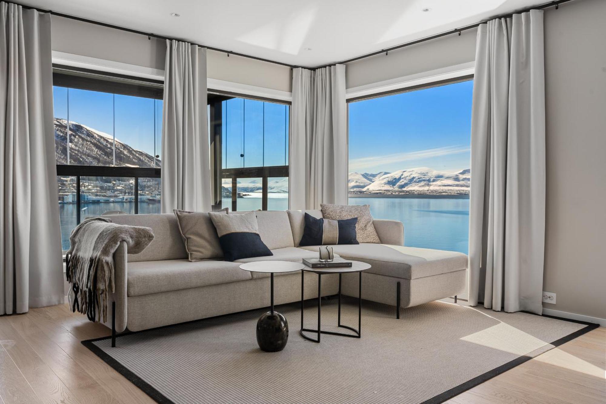 Premium Penthouse Sea & Mountain View Appartement Tromsø