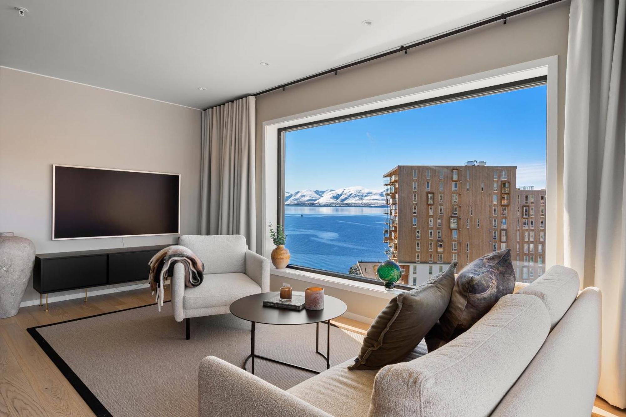 Premium Penthouse Sea & Mountain View Appartement Tromsø